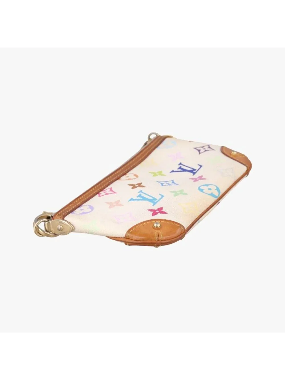 Louis Vuitton Pochette Mirror MM Blanc Monogram Multicolor Handbag